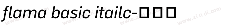 flama basic itailc字体转换